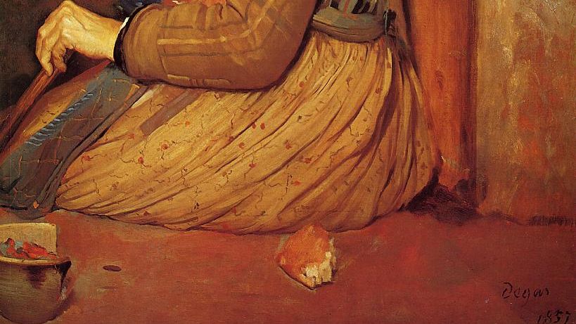 Эдгар Дега. Римская нищенка. Фрагмент. 1857