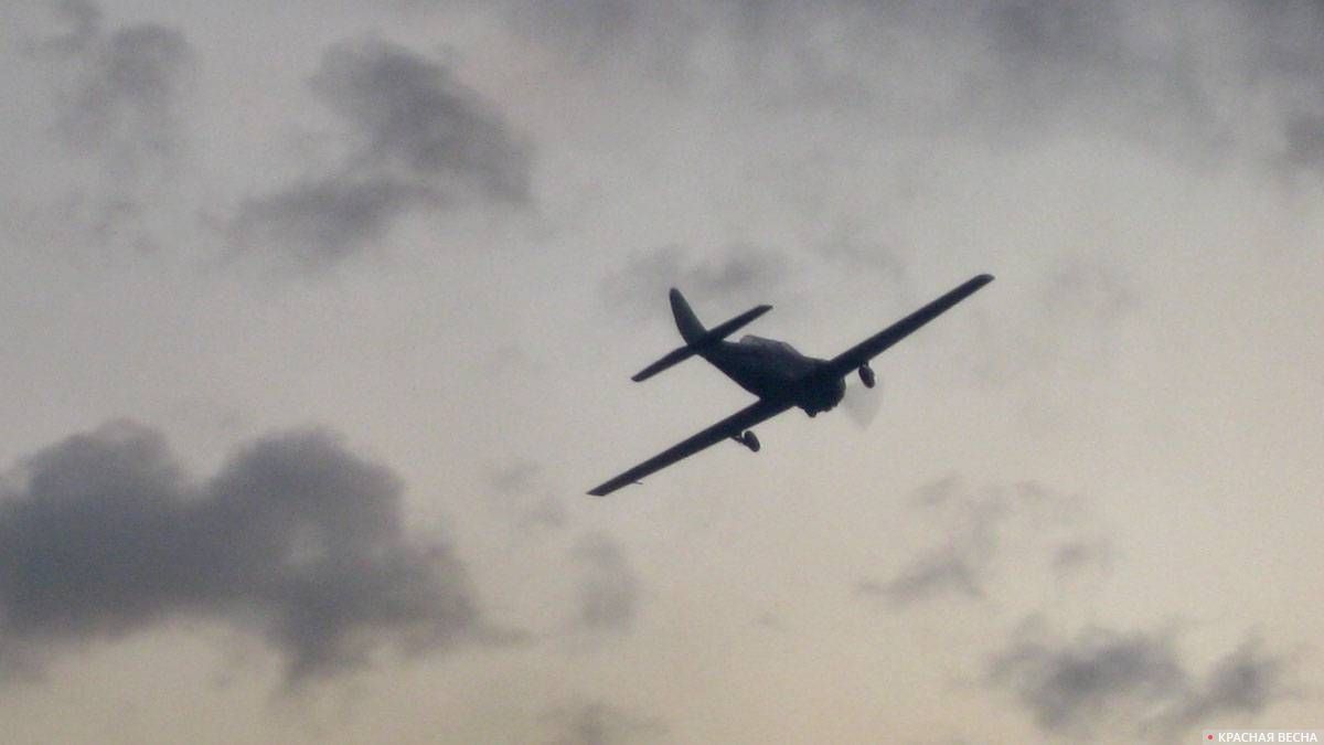 Демонстрация воздушной атаки на фестивале «Подвиг авроровцев». Санкт-Петебург, Красное Село. 14.09.2019