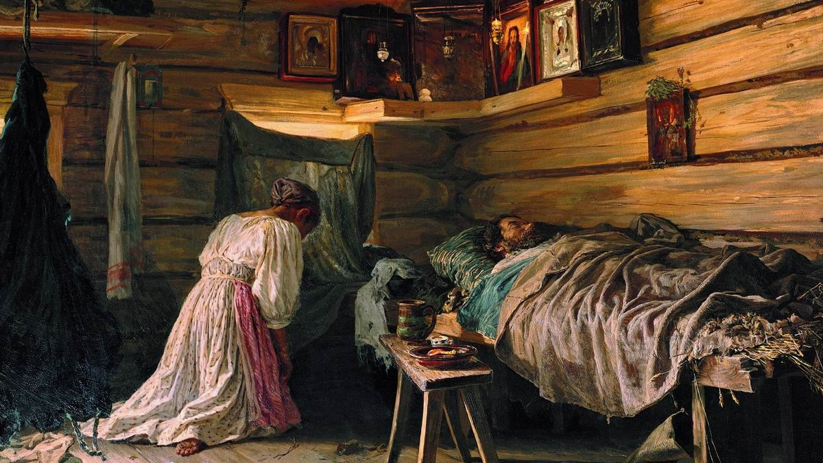 Василий Максимов. Больной муж. 1881