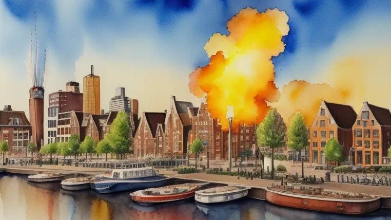 Взрыв в Нидерландах