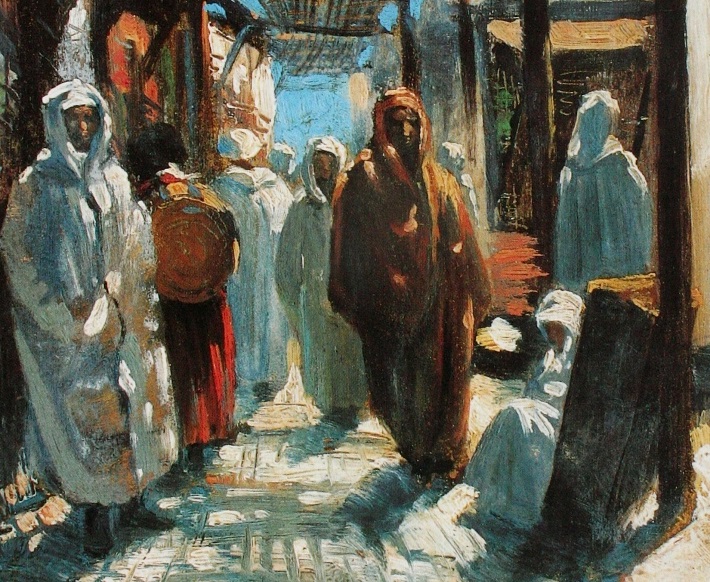 Франк Буксер. Аллея в Фесе. 1878