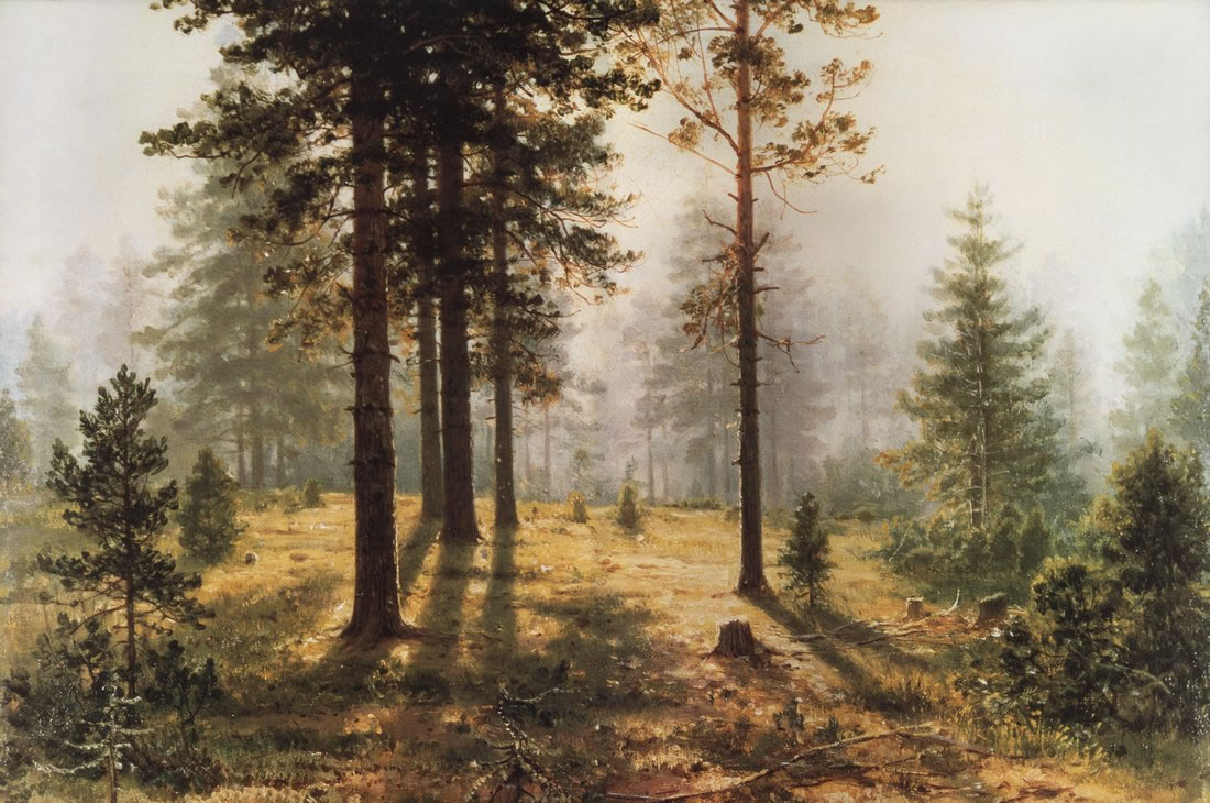 Иван Шишкин. Туман в лесу. 1890-е