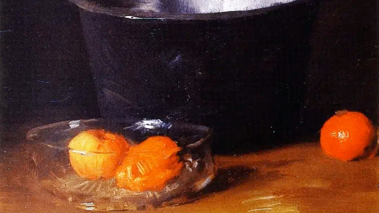 Уильям Меррит Чейз. Натюрморт с мандаринами. 1900