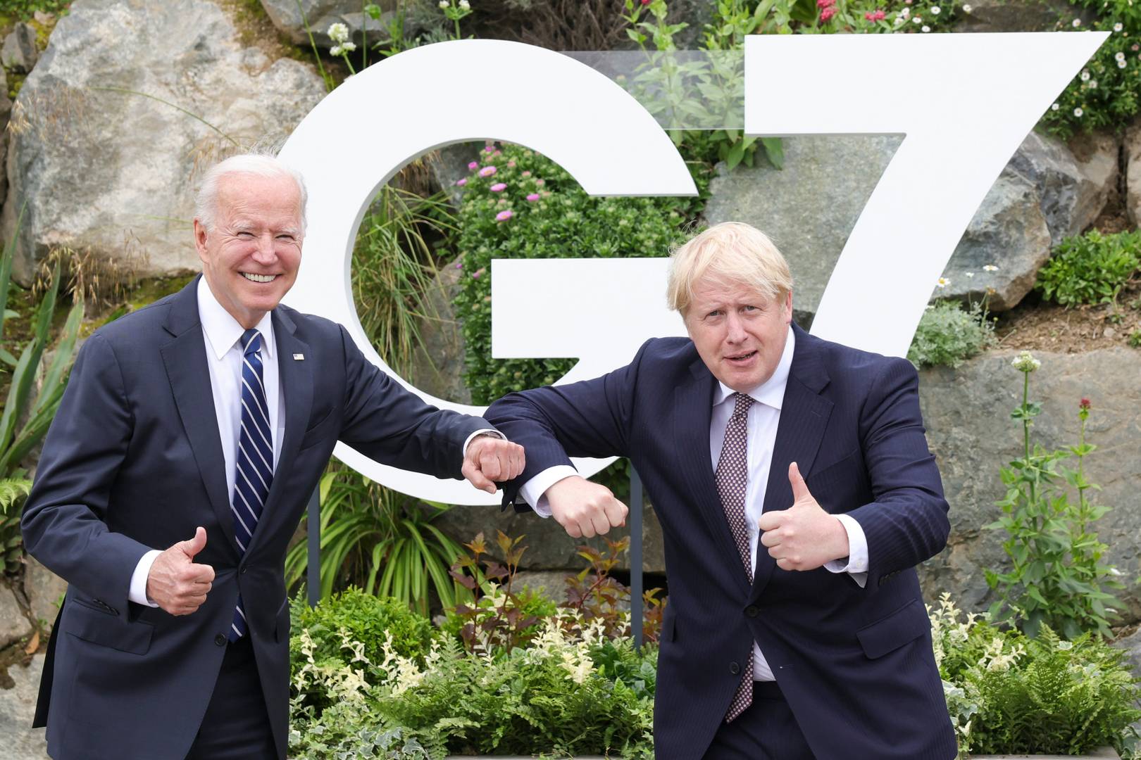 Джо Байден и Борис Джонсон. Саммит G7 в Лондоне, июнь 2021 года