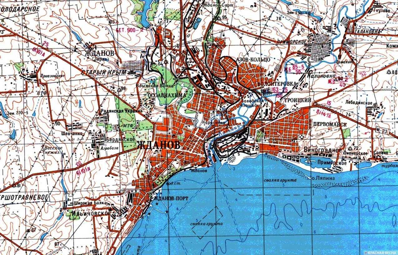Мариуполь на карте