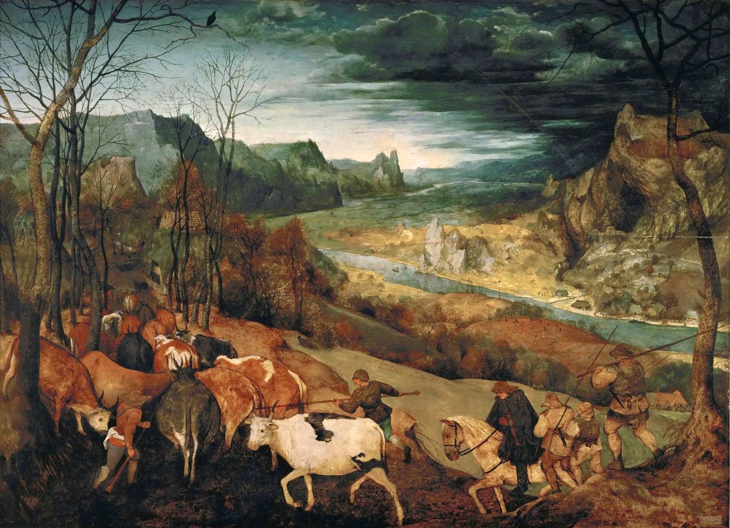 Питер Брейгель Старший. Возвращение стада. 1565