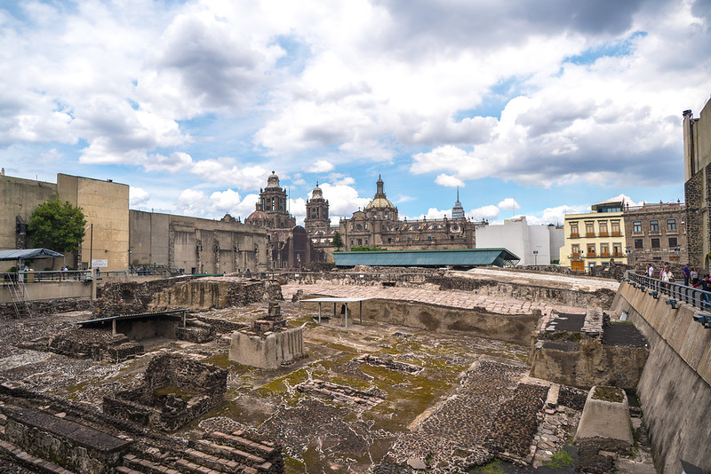 Комплекс ацтеков Темпло Майор. Мехико, Мексика