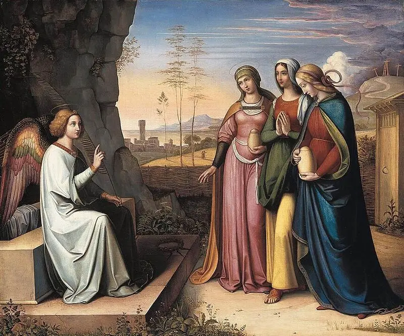 Петер фон Корнелиус. Три Марии у гробницы Христа. 1822