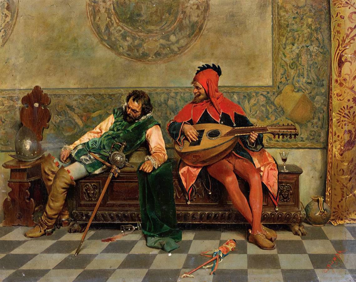 Казимиро Томба. Пьяный воин и шут. конец XIX в.