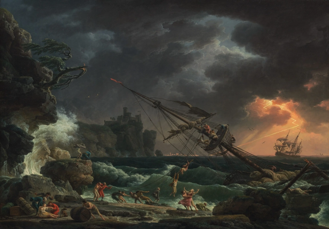 Клод Жозеф Верне. Кораблекрушение. 1772