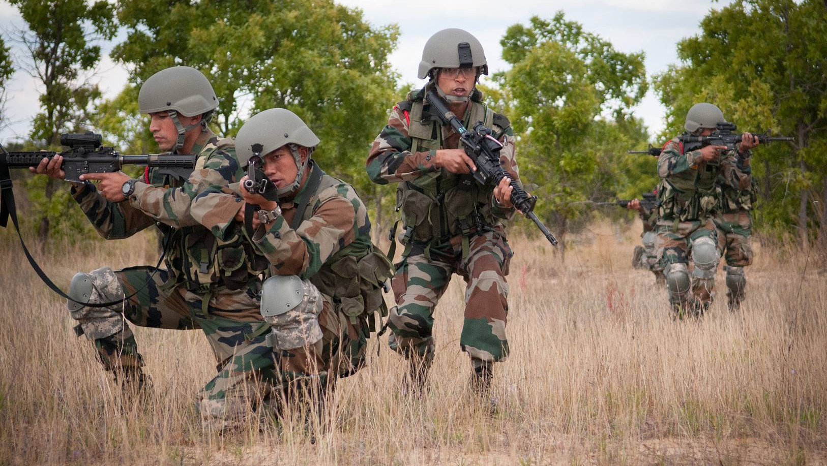 Военнослужащие индийской армии на учениях в США