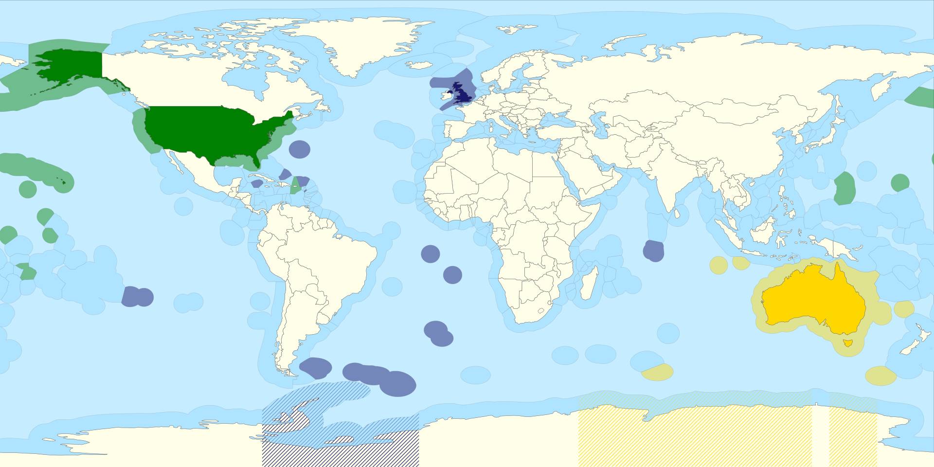 Страны блока UKUS (UK_-_USA_-_AUS)