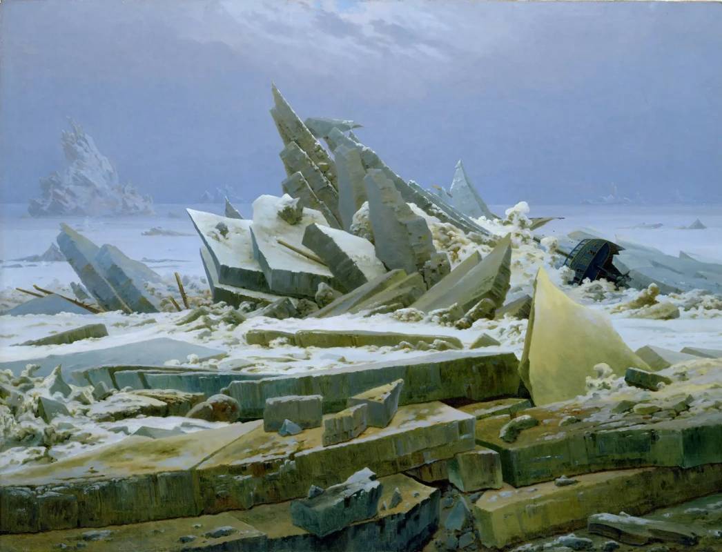 Каспар Давид Фридрих. Северный Ледовитый океан (Обломки надежды). 1824