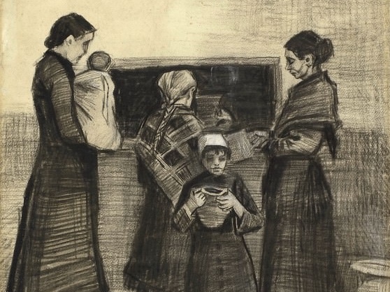 Винсент Ван Гог. Бесплатная столовая (фрагмент). 1883