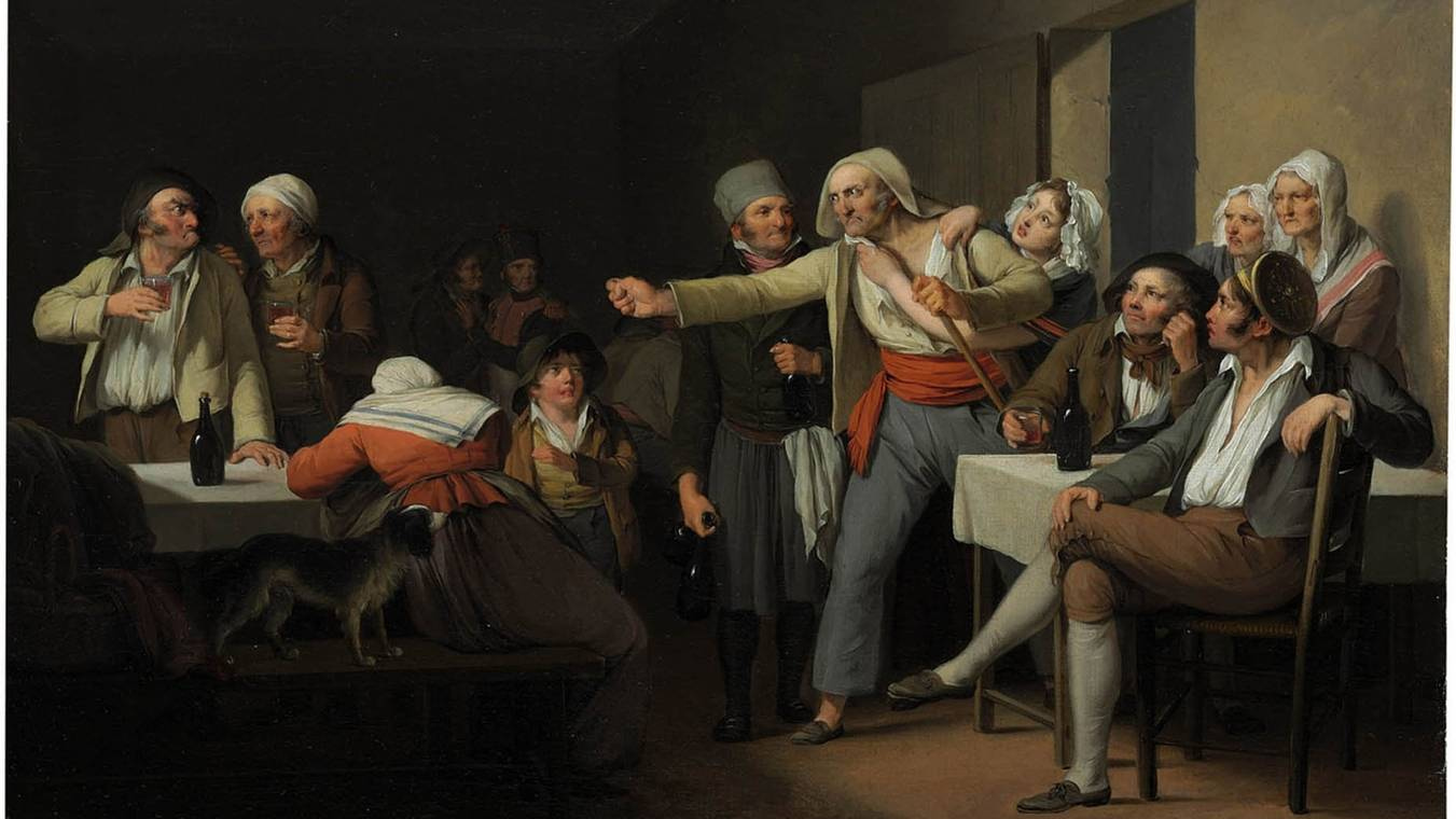 Луи-Леопольд Буальи. Мужчины спорят (фрагмент). 1818