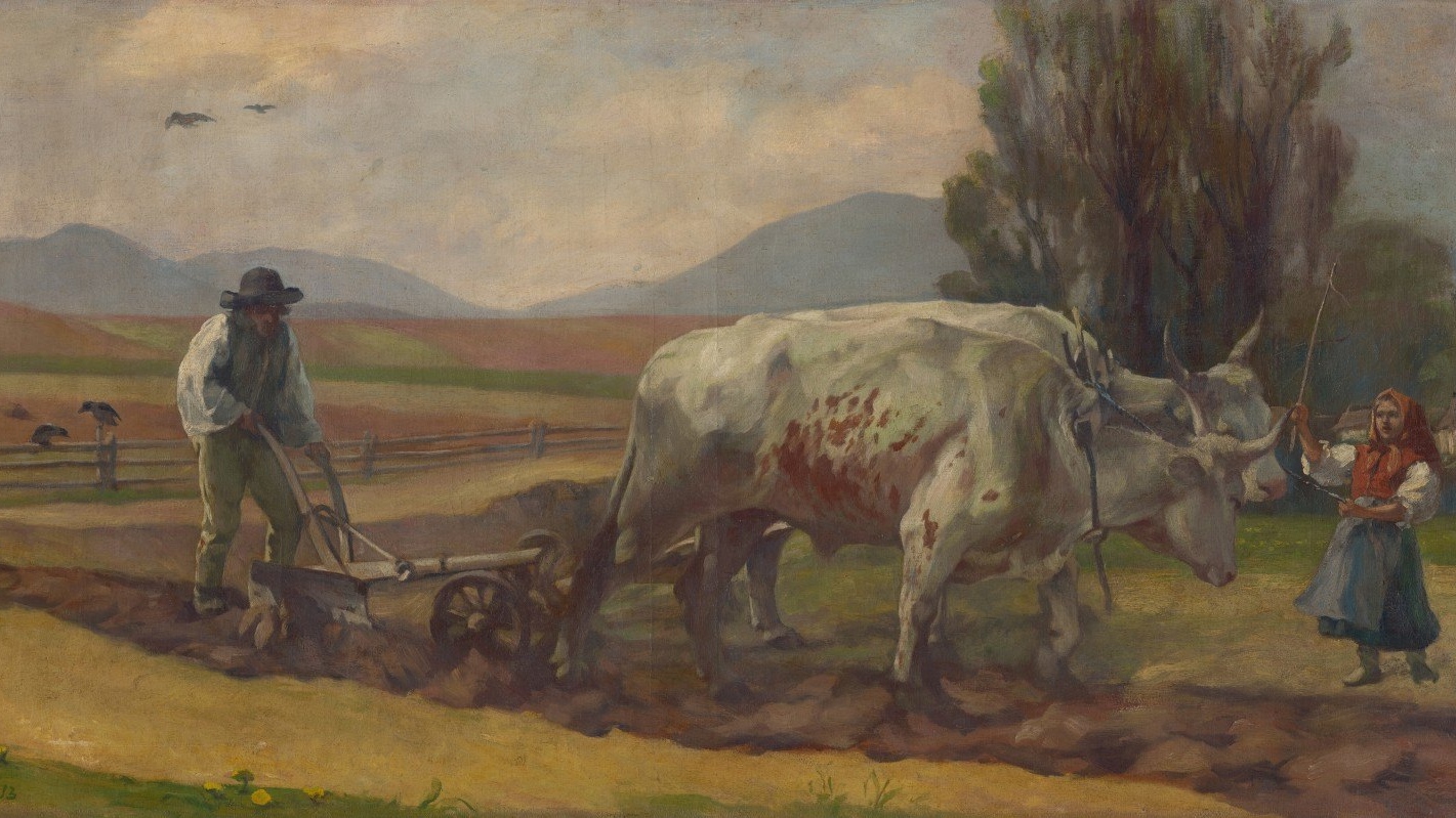 Йозеф Ганула. Пахота (фрагмент). 1913