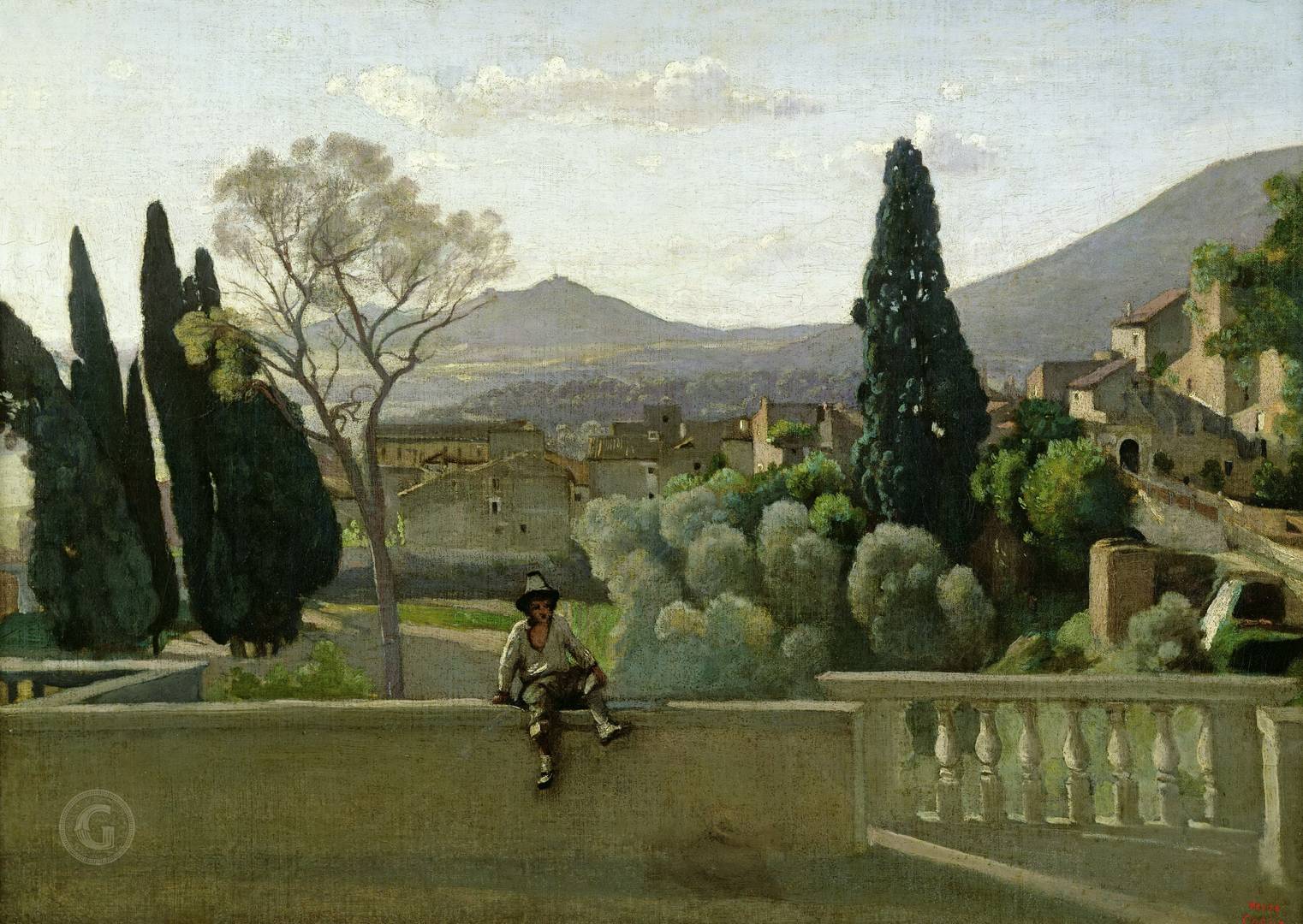 Жан-Батист-Камиль Коро. Сады виллы д’Эсте. 1843