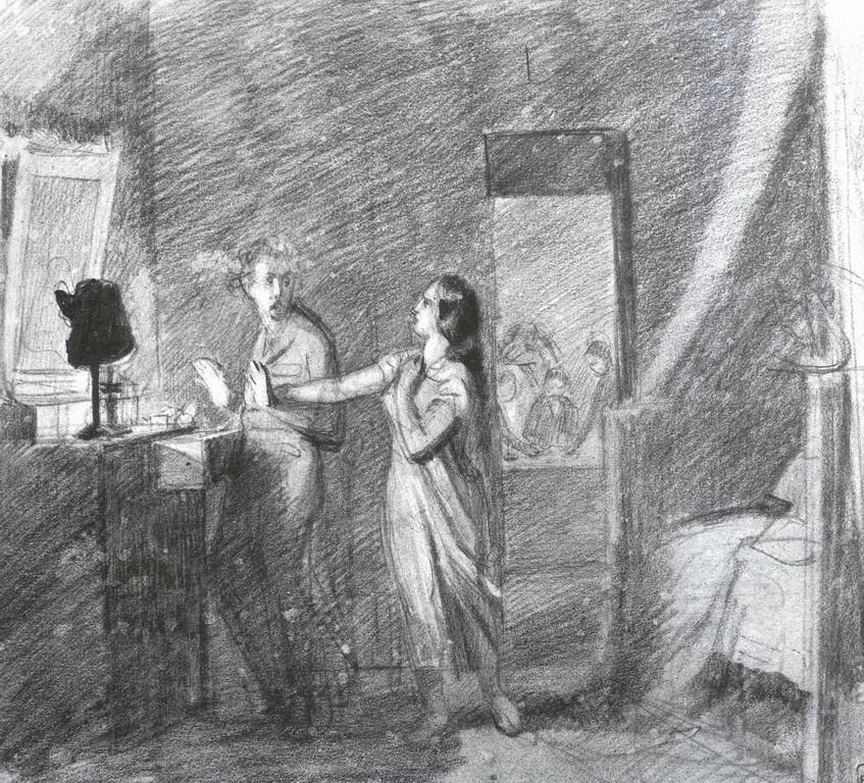Павел Федотов. Домашинй вор. 1851