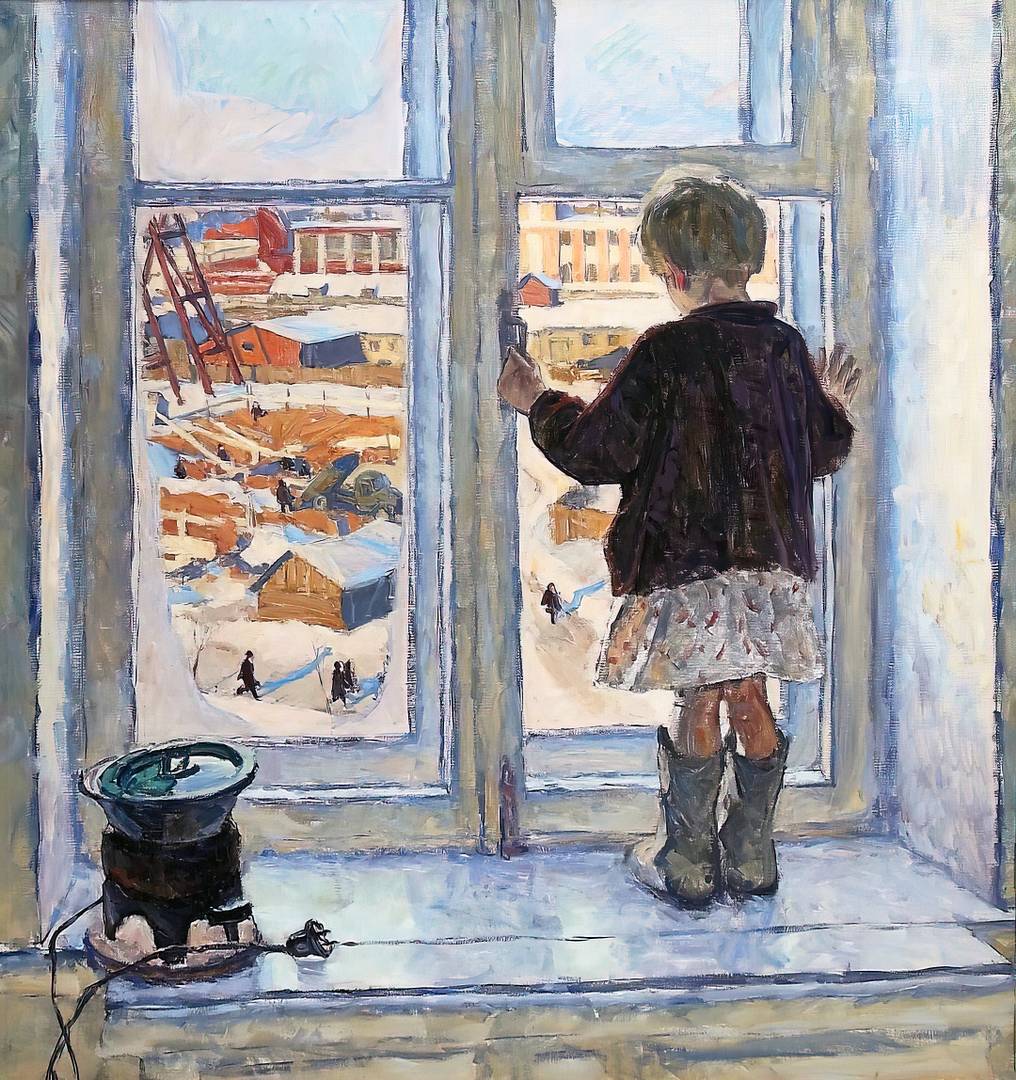 Владимир Васильевич Жуков. Девочка на окне. 1960