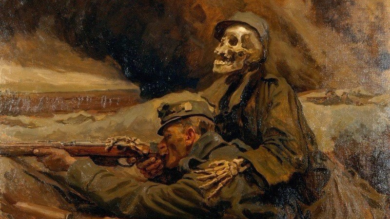 Ханс Ларвин. Солдат и смерть. 1917