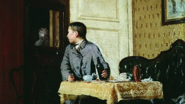 Василий Максимов. По примеру старших (фрагмент). 1864