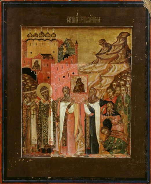 Сретение Владимирской иконы Богоматери, Семен Бороздин, конец XVI — начало XVII века