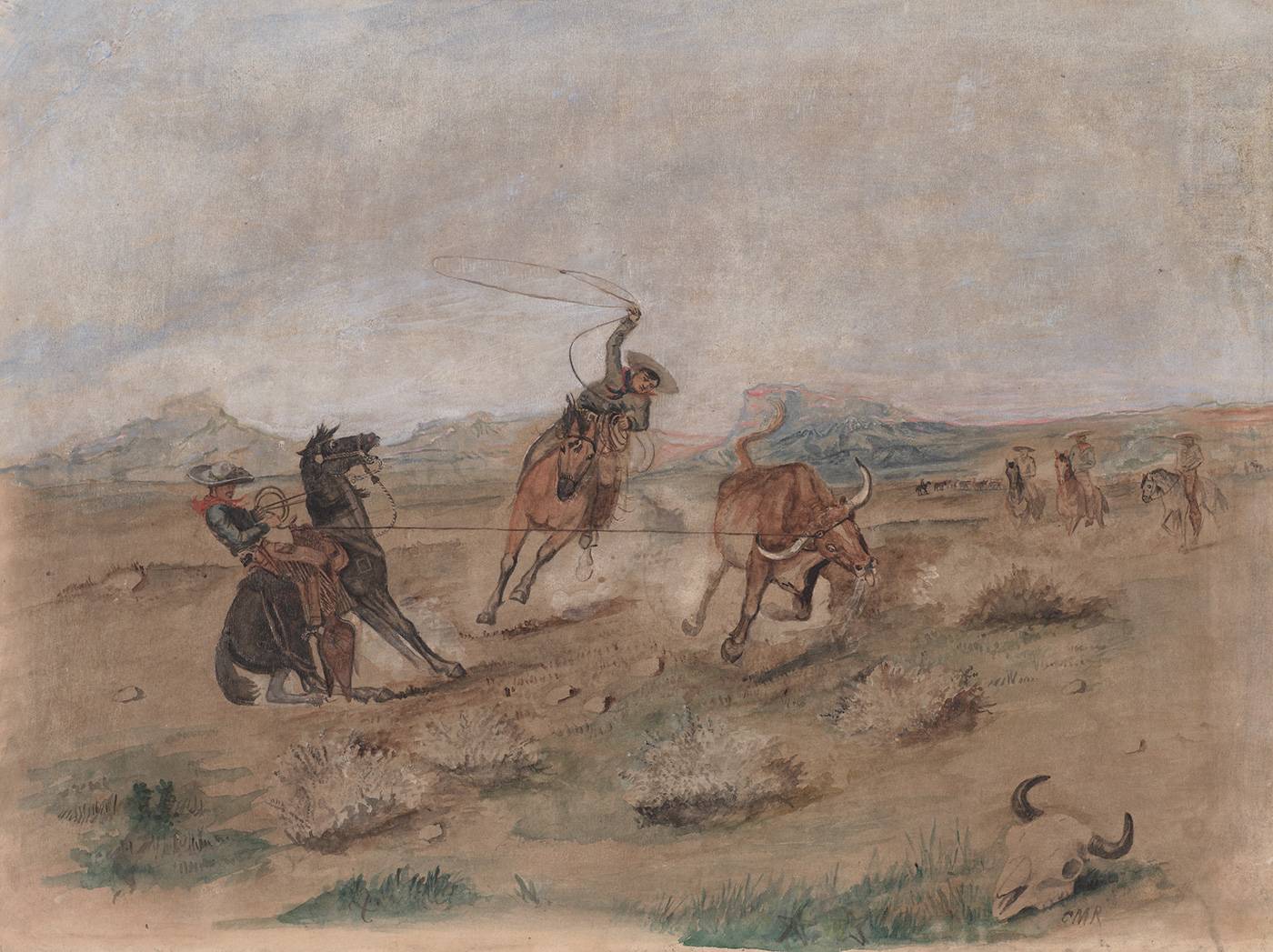 Чарльз Марион Рассел. Поимка ренегата. Около 1883