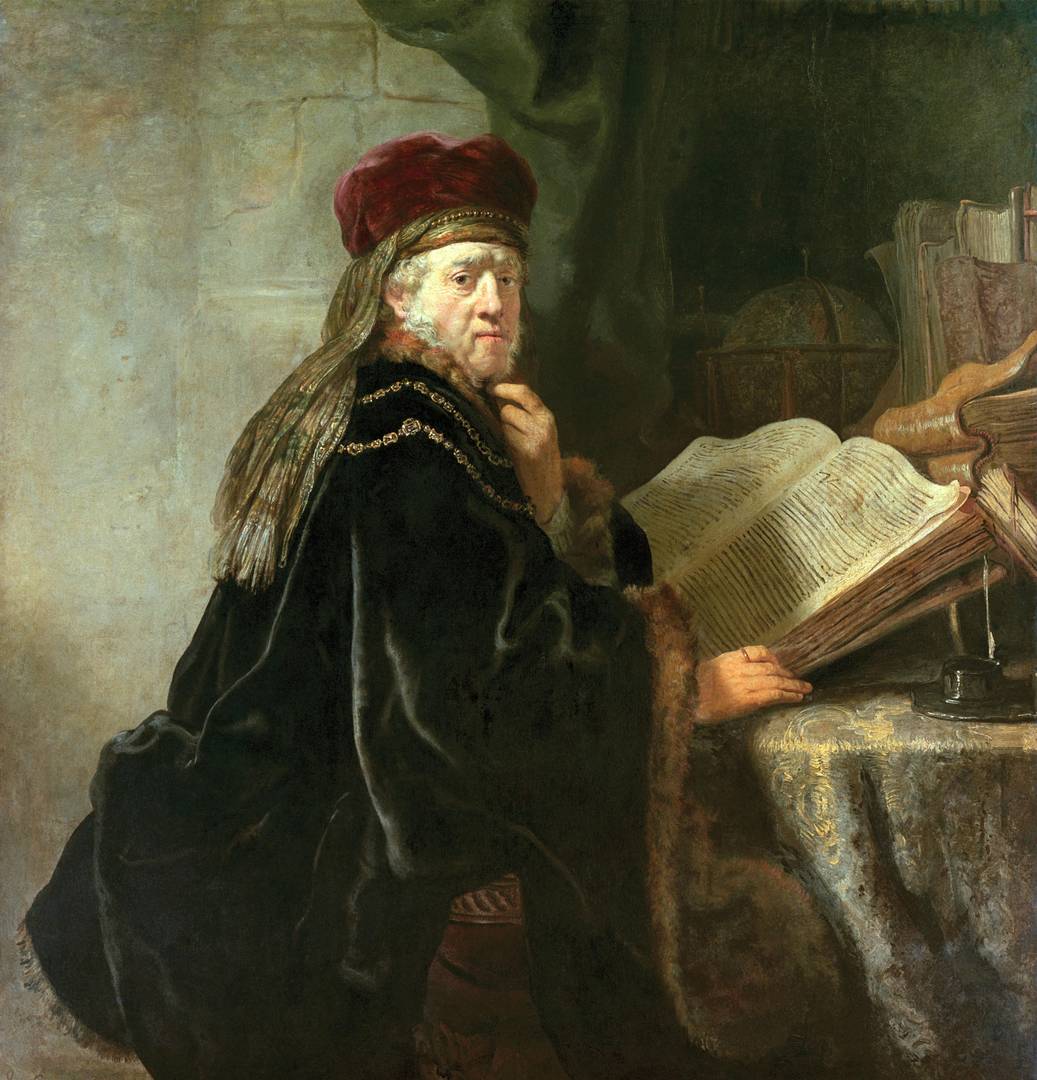Рембрандт. Ученый в своей студии. 1634