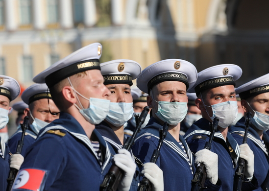 Тренировка парада Победы в Санкт-Петербурге