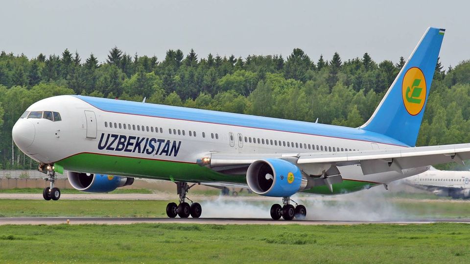 Боинг компании Uzbekistan Airways