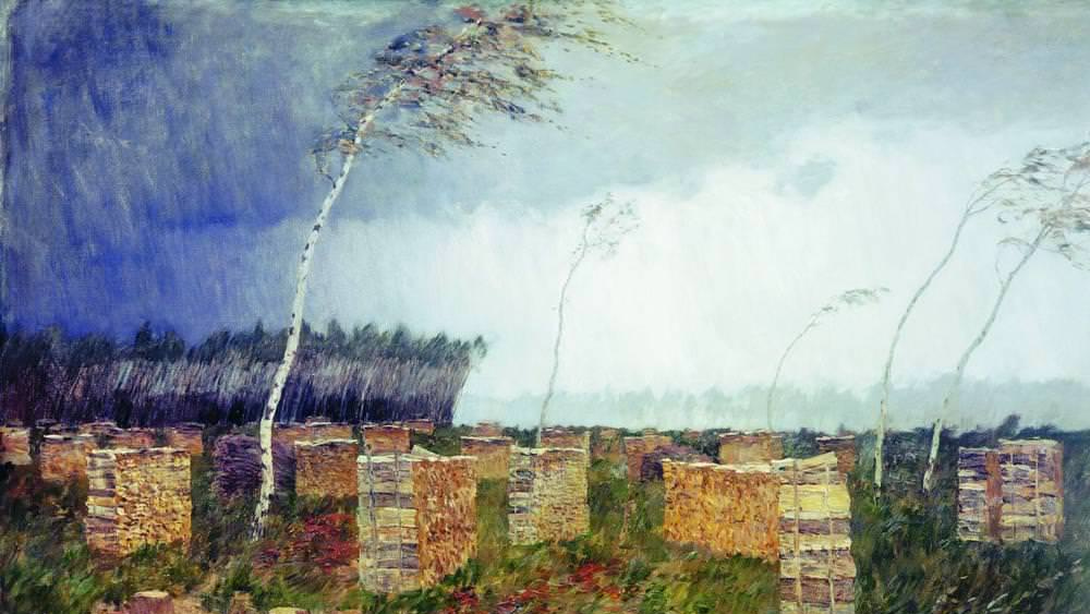 Исаак Левитан. Буря. Дождь. 1899