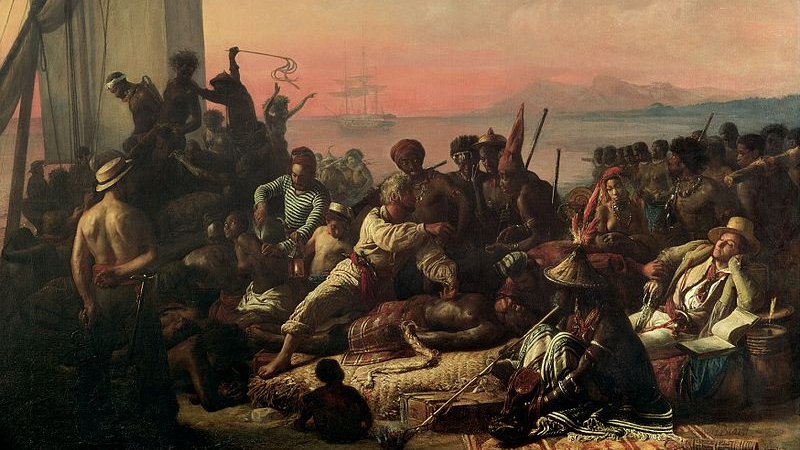 Франсуа-Огюст Биар. Работорговля. 1840