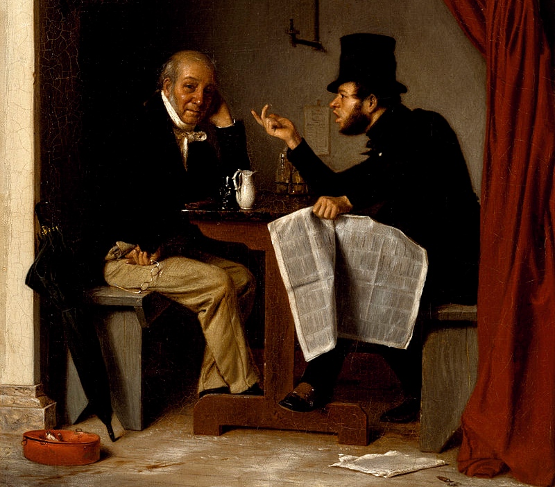 Ричард Кейтон Вудвиль (старший). Политики в ресторане «Устричный Дом» (фрагмент). 1848