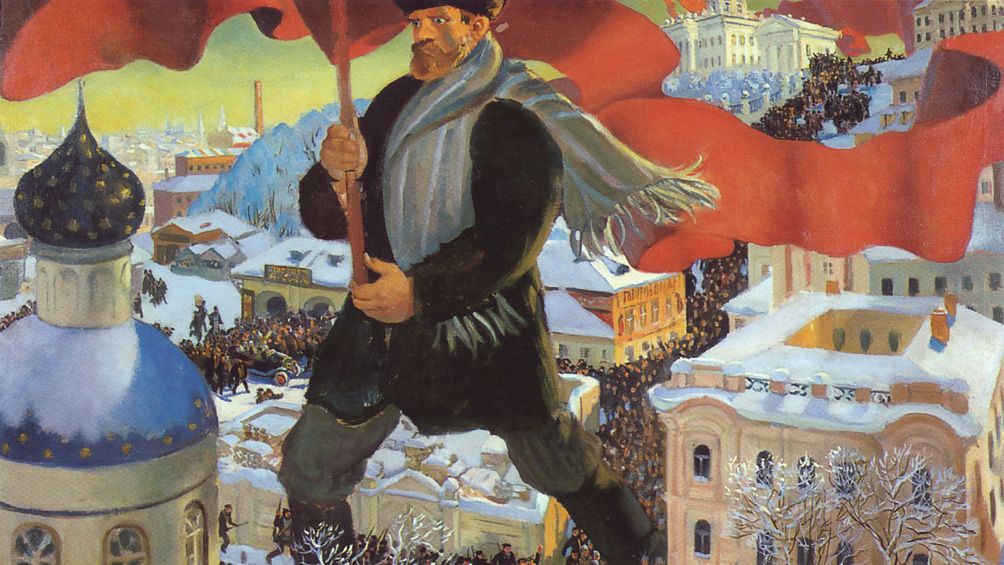 Борис Кустодиев. Большевик. 1920