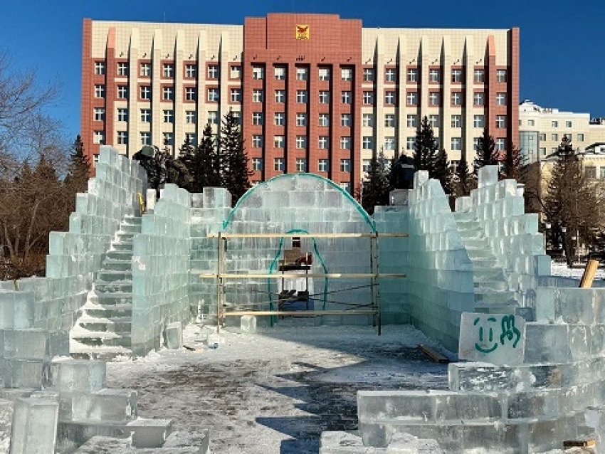 Ледовый городок в Чите