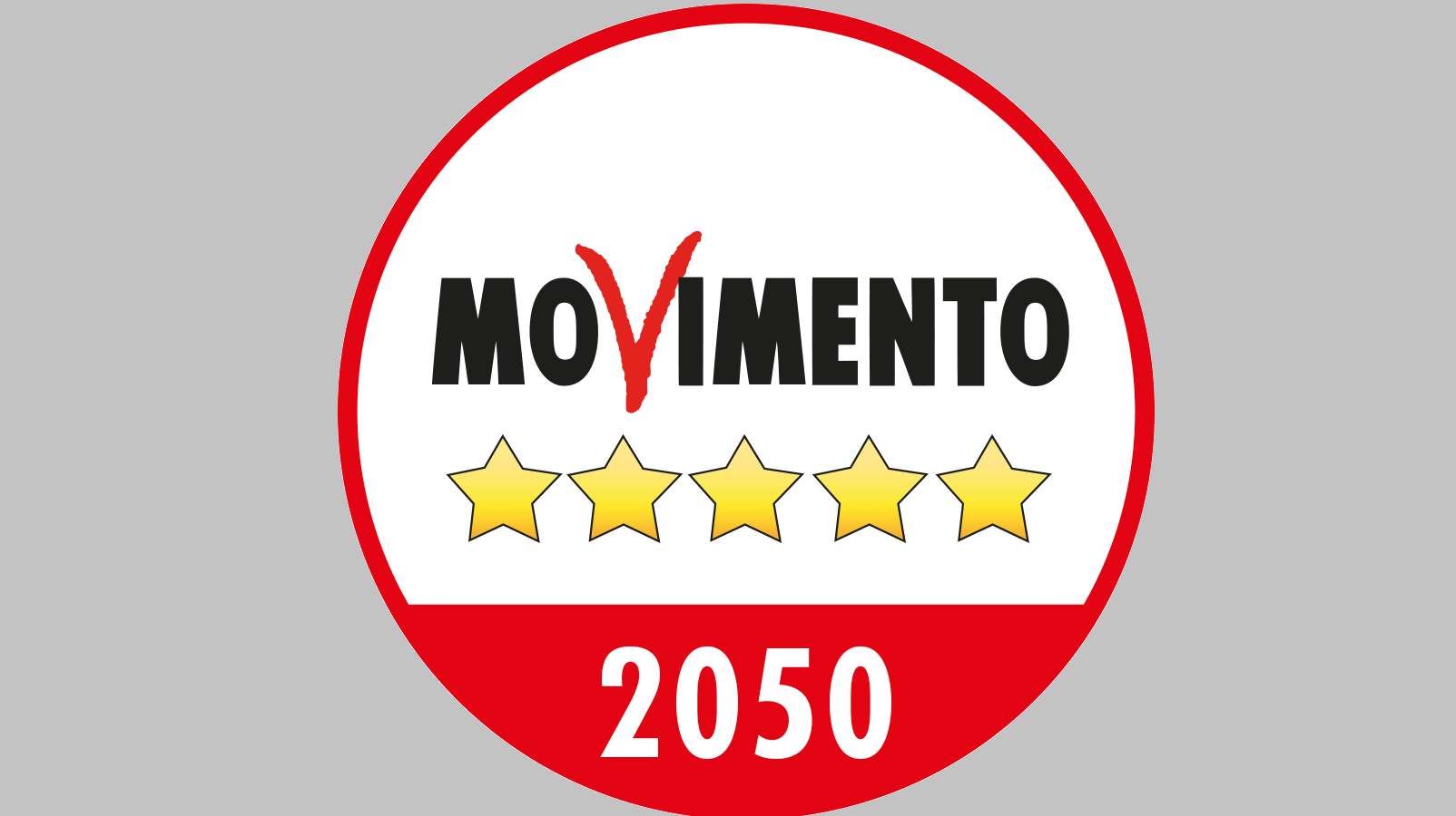 Логотип Движения пяти звезд на 2050 год, предложенный Джузеппе Конте в 2021 году