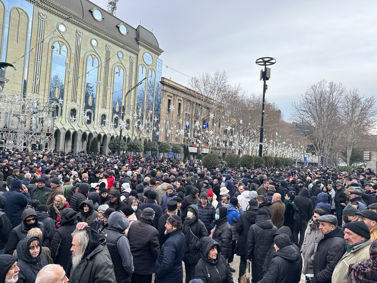 Акция протеста консервативной части общества в Тбилиси