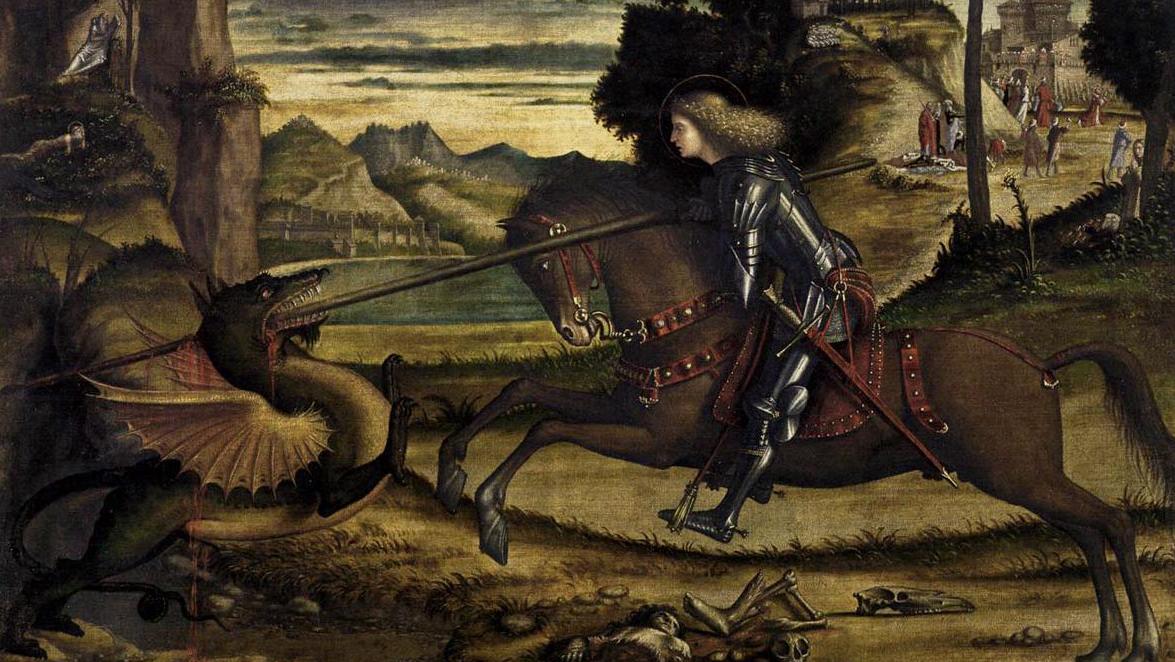 Карпаччо Витторе Святой Георгий поражающий дракона 1516 год. Фрагмент