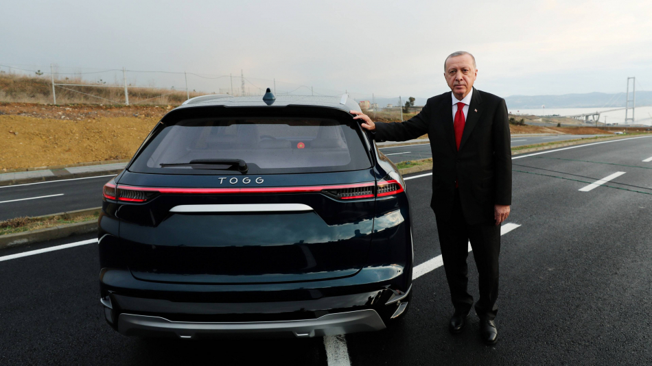 Эрдоган и электромобиль TOGG
