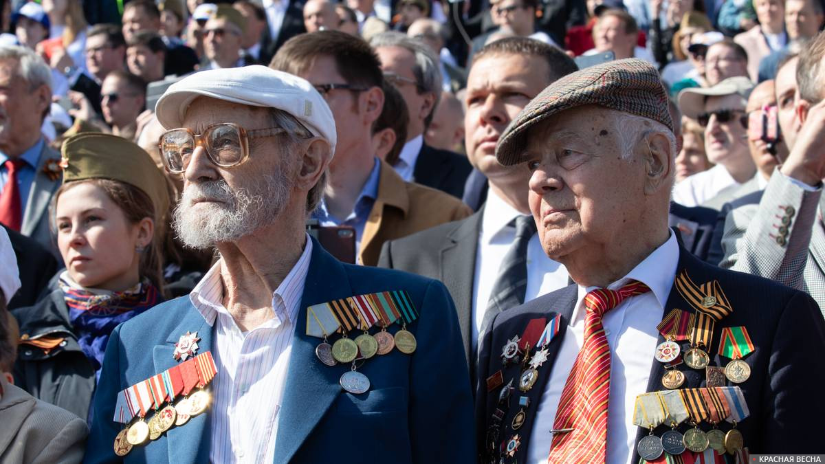 Ветераны на параде Победы 09.05.2018