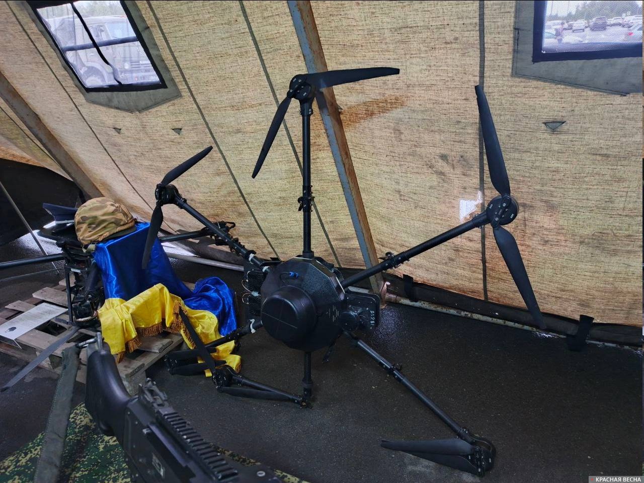 Сбитый украинский беспилотник