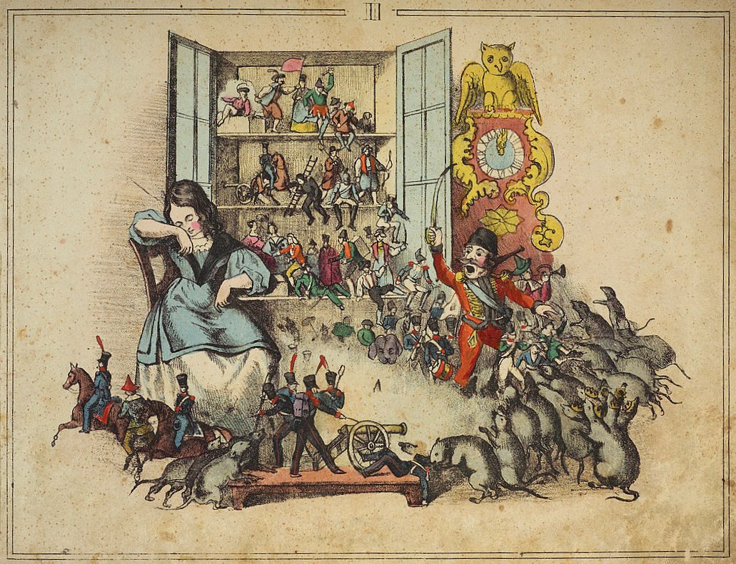 Иллюстрация Петера Карла Гайсслера к сказке Гофмана «Щелкунчик» (ранее 1872 г.)