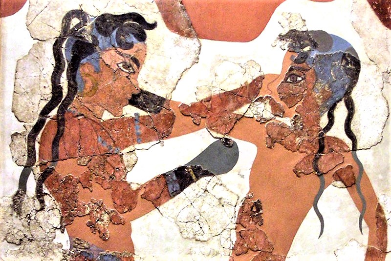«Боксирующие мальчики» античная фреска