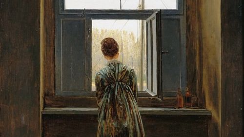 Каспар Давид Фридрих. Женщина у окна. 1822