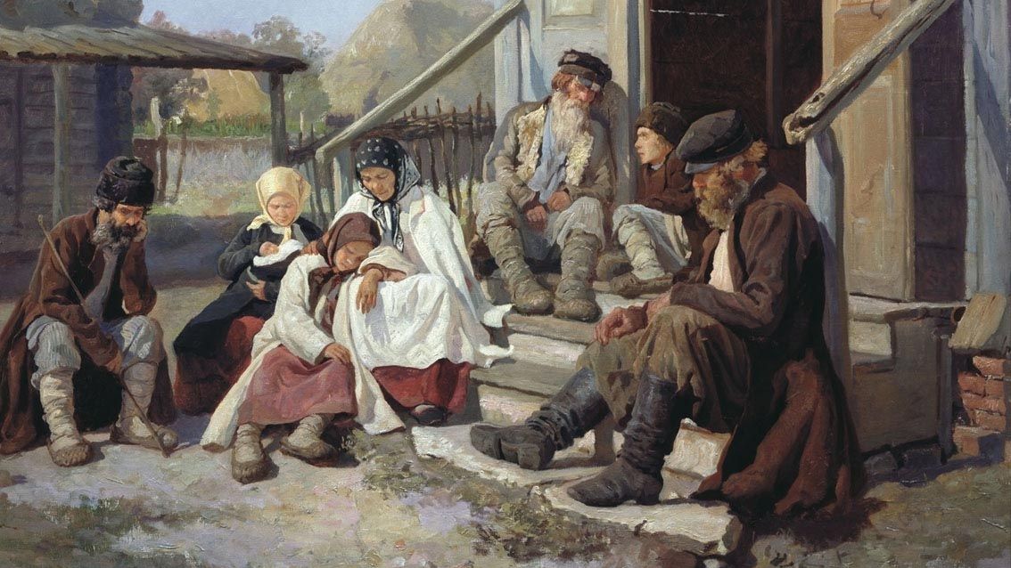 Николай Загорский. У земской больницы. 1880-е гг