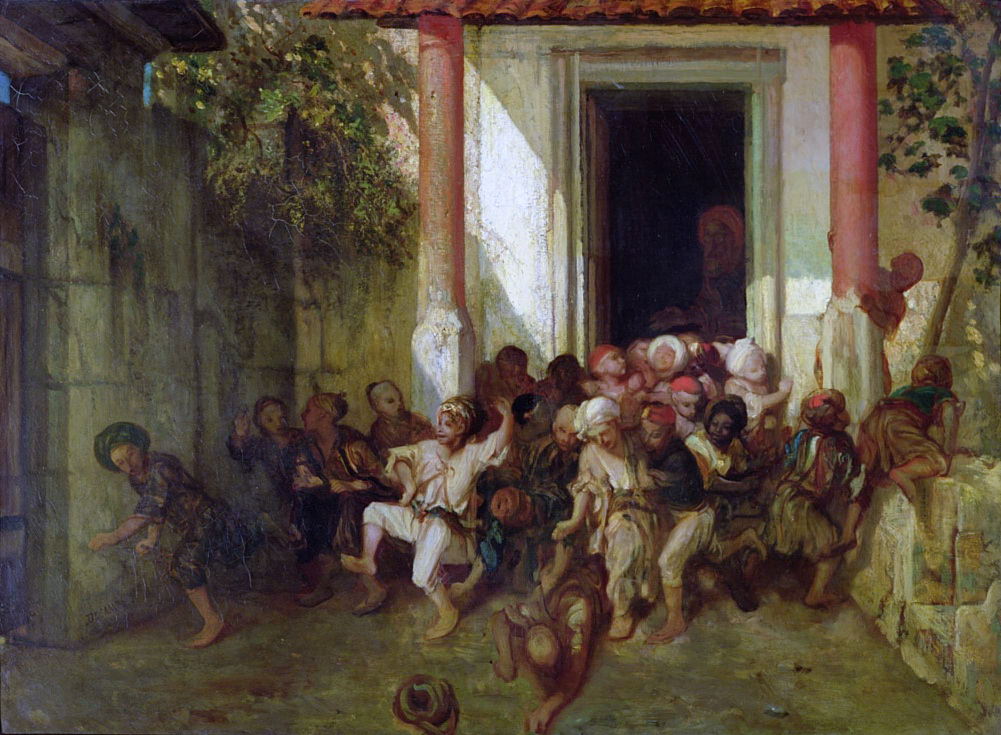 Александр-Габриэль Декан. Выход учеников из турецкой школы для мальчиков. 1842