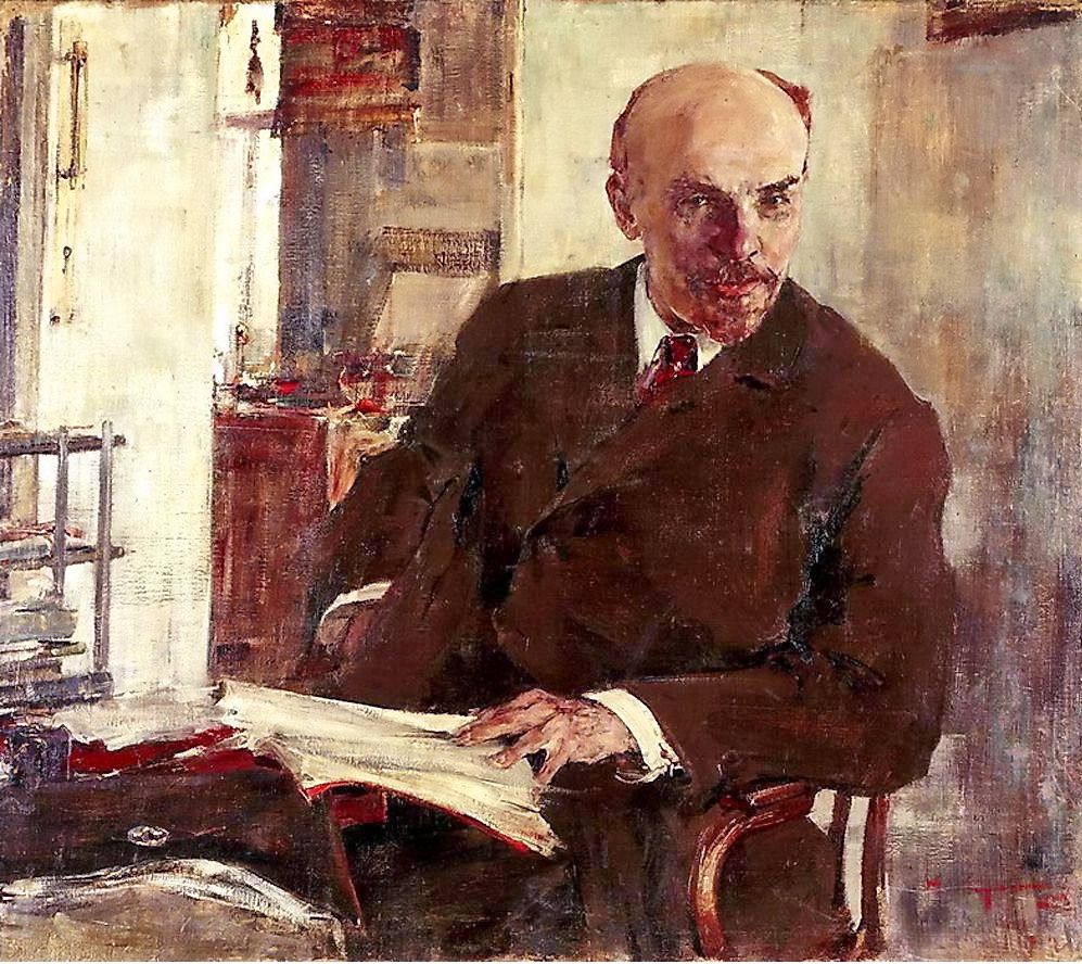 Николай Фешин. Портрет В.И. Ленина. 1918