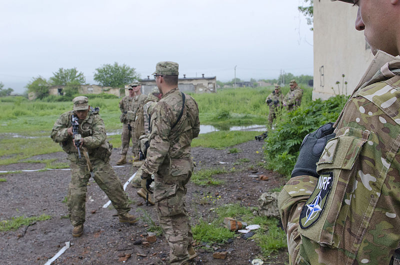 Совместные учения НАТО-Грузия на военной базе Вазиани в Грузии