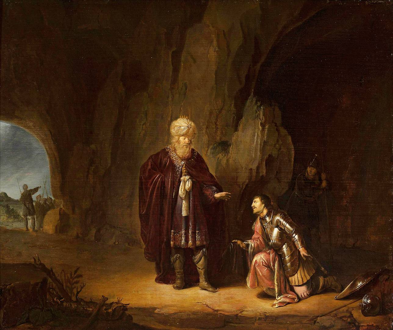 Виллем де Портер. Саул и Давид в пещере Эйн-Геди. Вторая четверть XVII в.