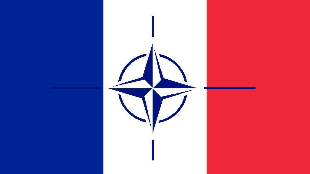 Почему вышли из нато. Флаг Североатлантического Альянса. Франция и НАТО. Флаг Франции и НАТО. Макрон флаг НАТО И Франции.